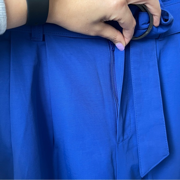 Banana Republic Wide-Leg Paperbag Pant in Voltage Blue Size 6 - Picture 8 of 14